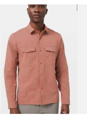 Lululemon Airing Easy Snap Button Long Sleeve Shirt XXL like new